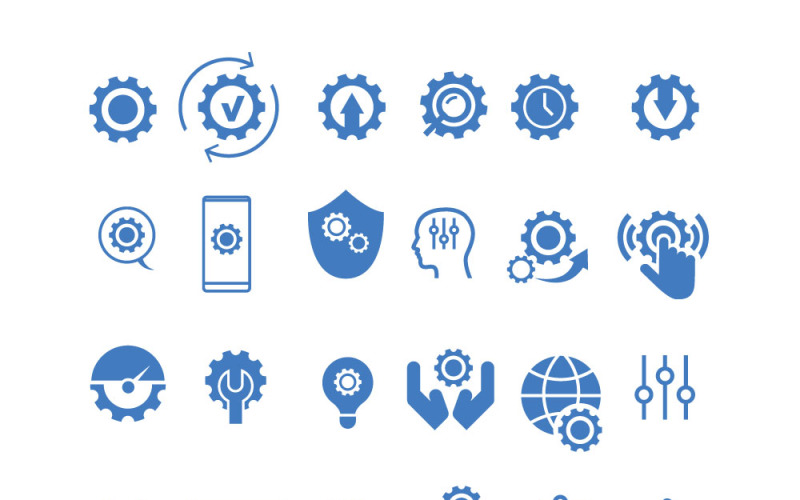 Customizable Settings and Control Icons Pack Icon Set