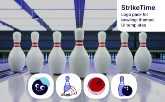 StrikeTime — Logo Pack for Bowling UI Template