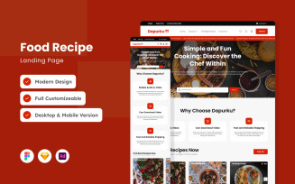 Dapurku - Foods Recipe Landing Page