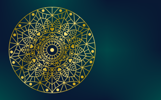 Golden Mandala Elegant Background Design