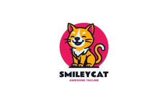 Mascot Modern Cat Logo Design 874