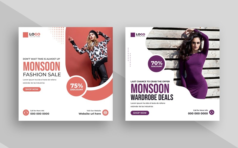 Monsoon Sale Social Media Post Template Ver-2