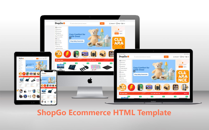 ShopGo – Multivendor eCommerce HTML Template Website Template