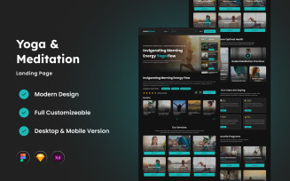 AuraBalance - Yoga & Meditation Landing Page