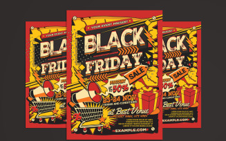 Black Friday Sale Flyer Template Promotion