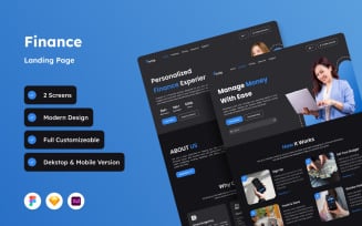 Finzlip - Finance Landing Page