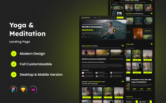 InnerPeace - Yoga & Meditation Landing Page