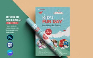 Kids Fun Day Flyer Template