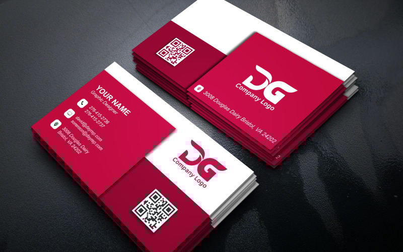 Modern Professional Business Card Templates Editable in Adobe Photoshop Corporate Identity