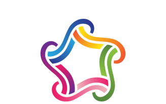 Star Colorful Gradient Logo Template