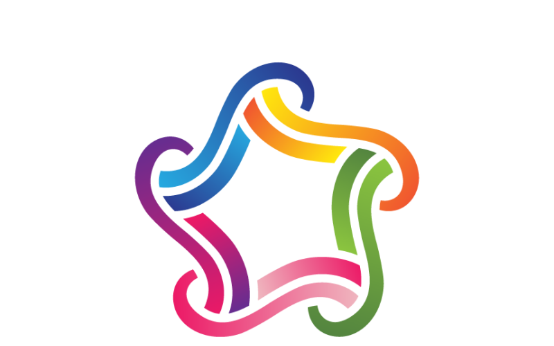 Star Colorful Gradient Logo Template