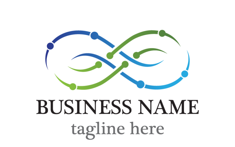 Infinity Tech Logo Template Design