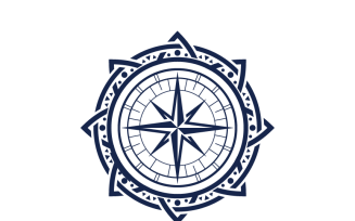 Minimalist Compass Logo Template
