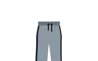 Modern Jogger Pants Sportswear Vector Illustration