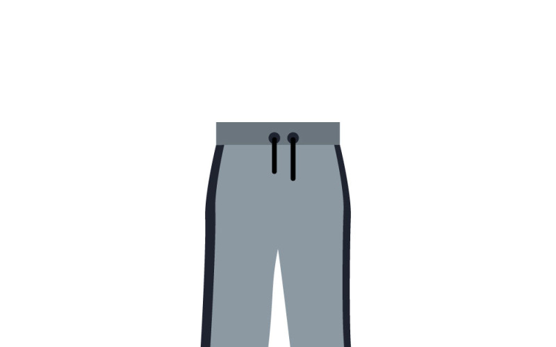 Modern Jogger Pants Sportswear Vector Illustration Vector Graphic