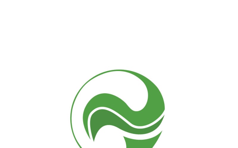 Organic Leaf Letter O Logo Design Template Logo Template