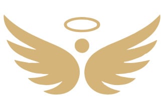 A vector logo for bird wings