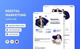 DigiVibe - Creative Agency Landing Page for Digital Marketing