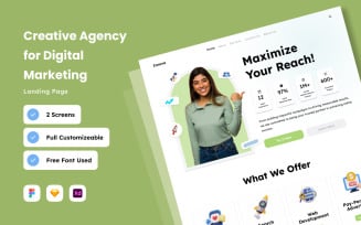 Innova - Creative Agency Landing Page for Digital Marketing