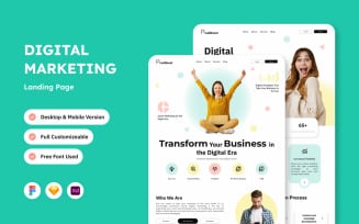 PixelBoost - Creative Agency Landing Page for Digital Marketing