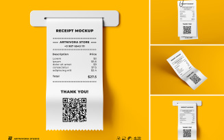 Receipt Mockup Sets Design