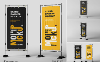 Stand Banner Mockup Sets Design 854