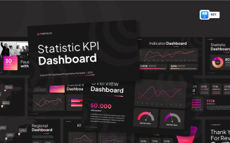 Statistic KPI Dashboard Keynote