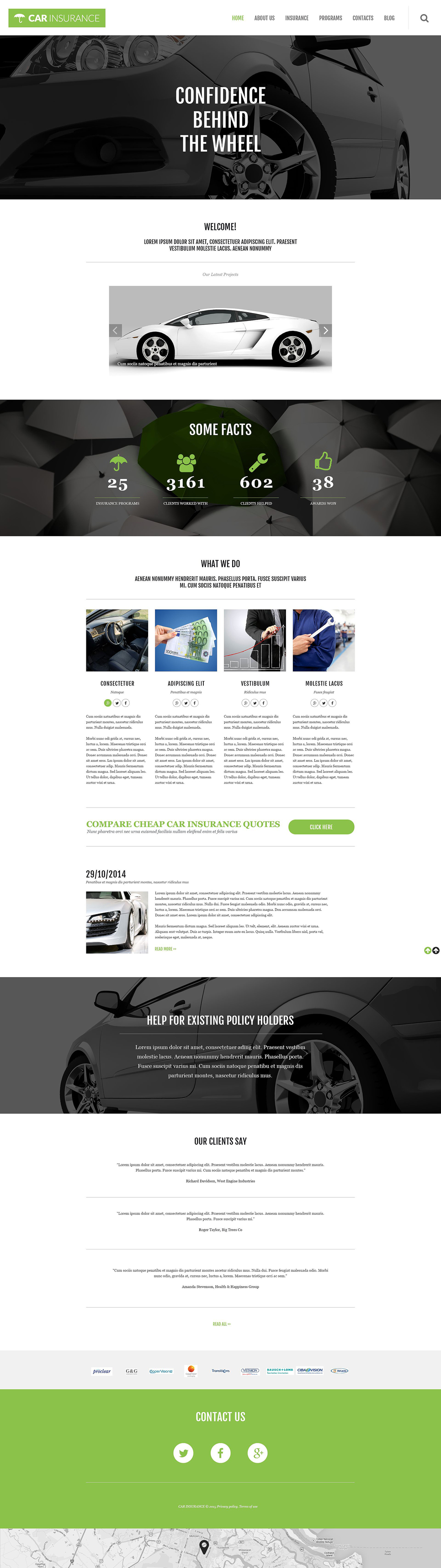 Car Insurance Responsive WordPress Theme New Screenshots BIG