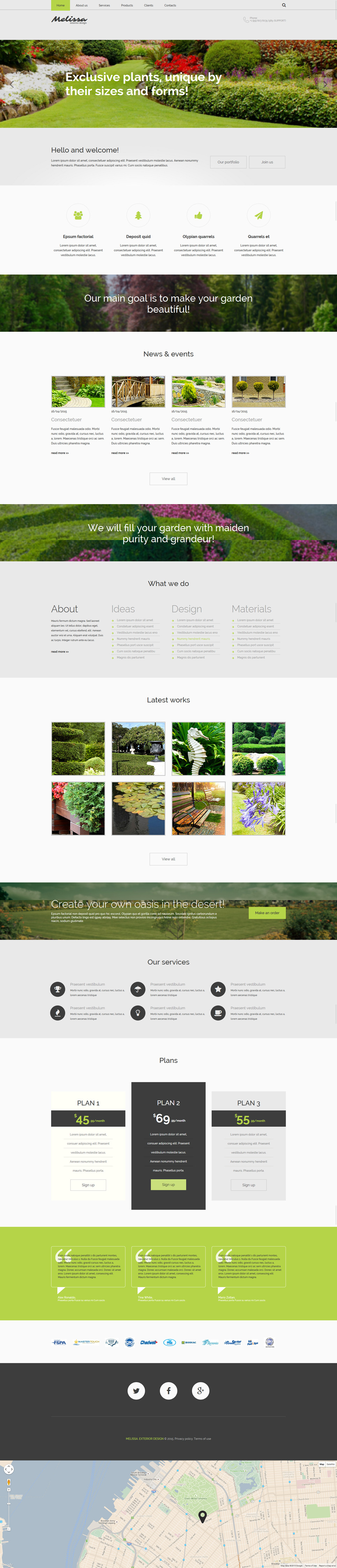 Exterior Design Responsive Website Template New Screenshots BIG