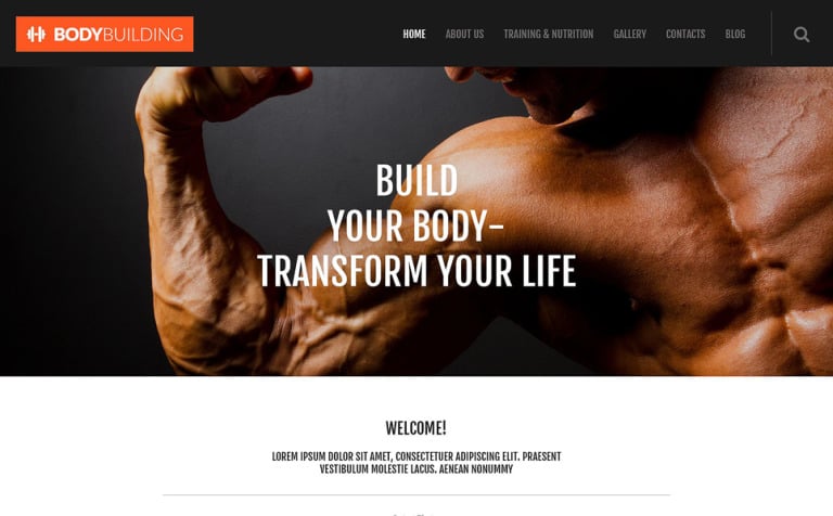 Fitness Responsive WordPress Theme