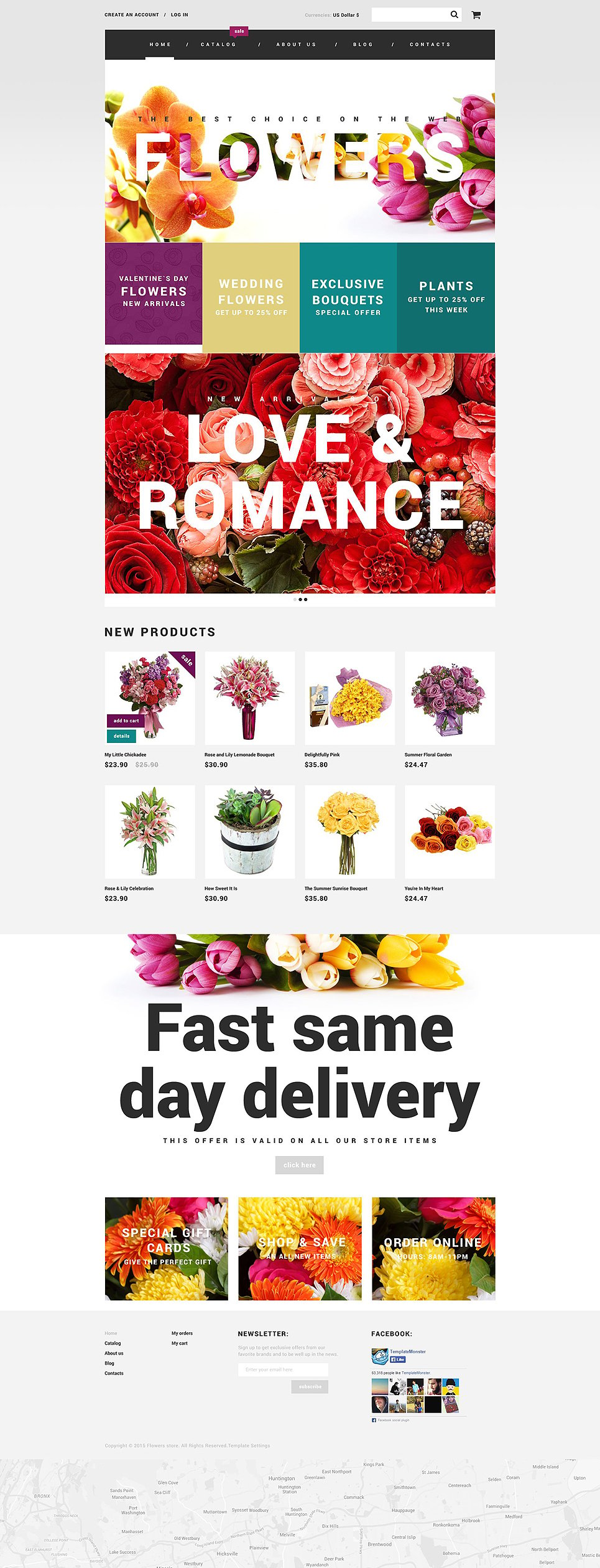 Flowers VirtueMart Template New Screenshots BIG