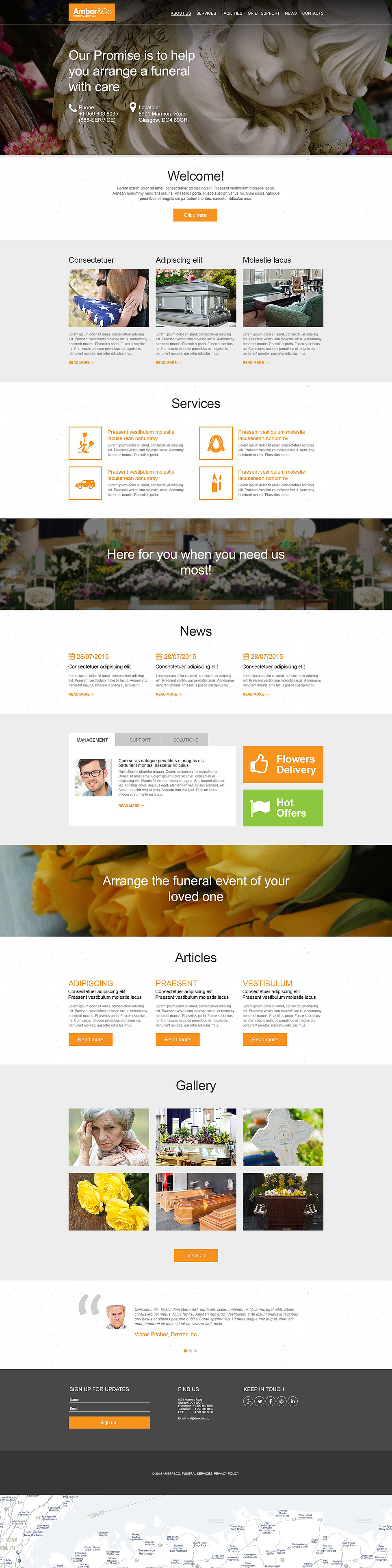 Funeral Services Muse Template New Screenshots BIG