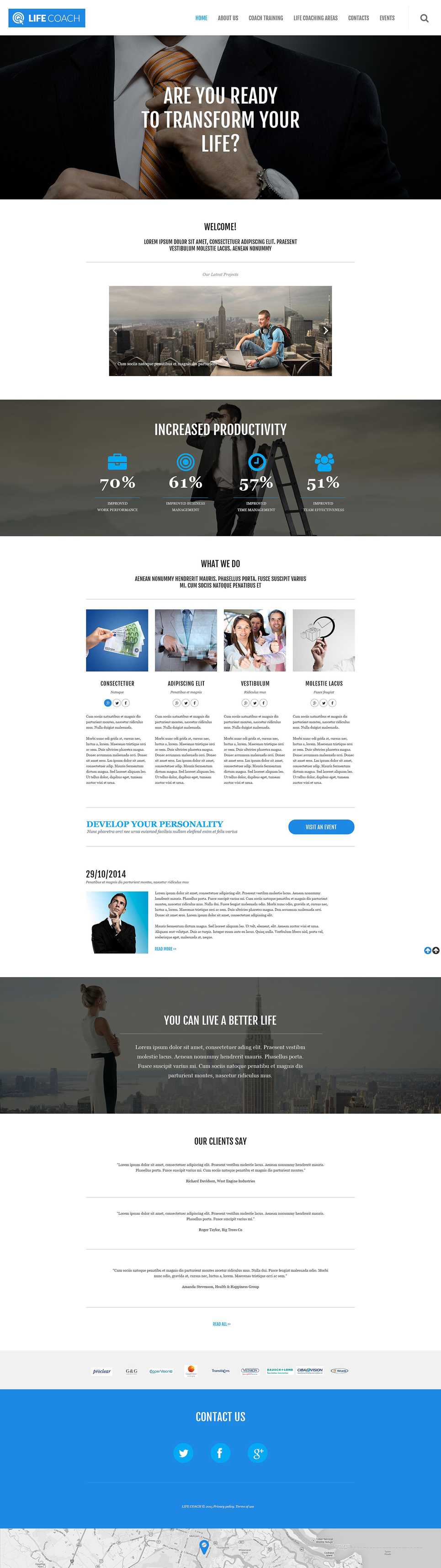 Life Coach Responsive WordPress Theme New Screenshots BIG