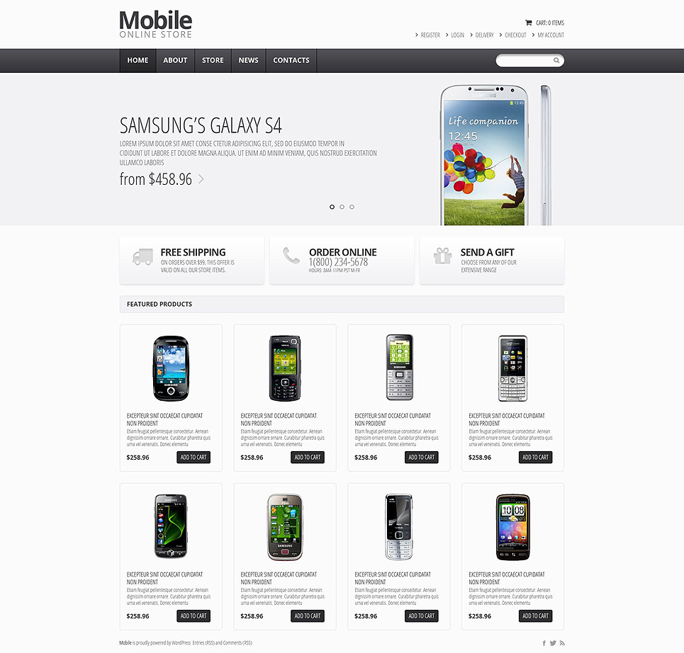 Mobile Store osCommerce Template Big Screenshot Mobile Store OsCommerce Template New Screenshots BIG
