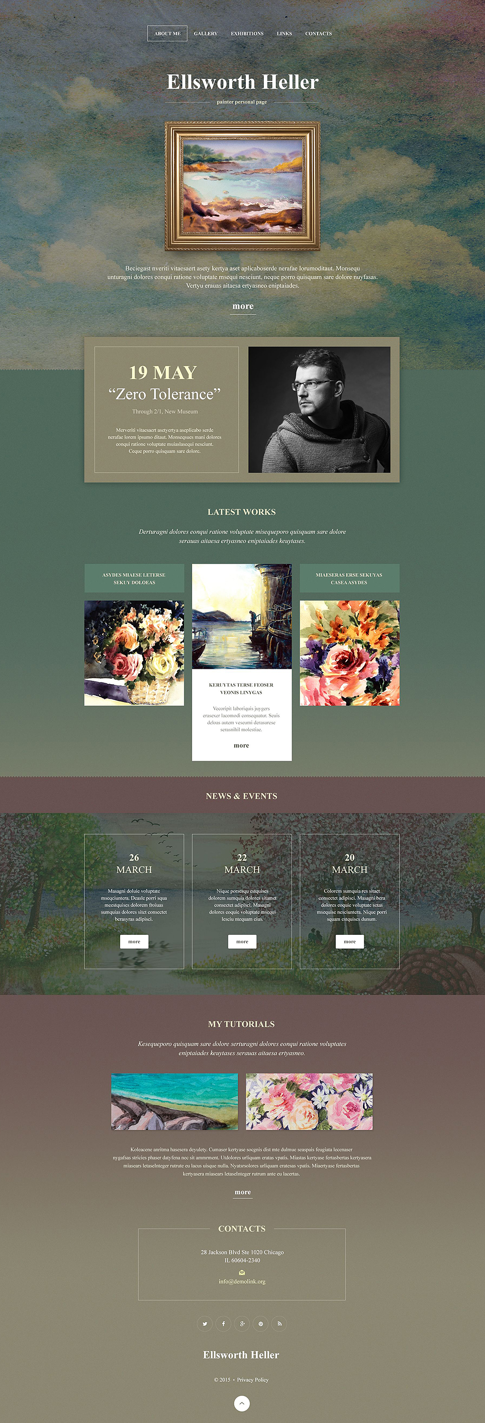 Personal Page Muse Template New Screenshots BIG