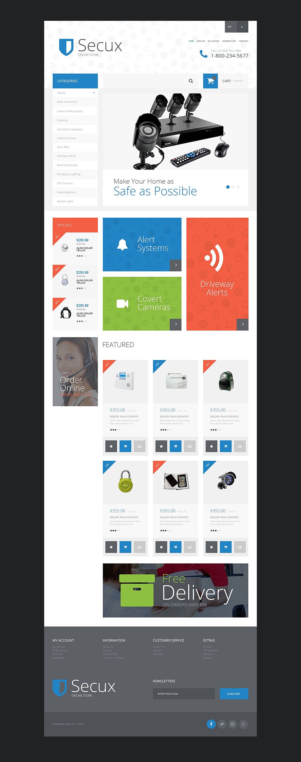 Secux OpenCart Template New Screenshots BIG