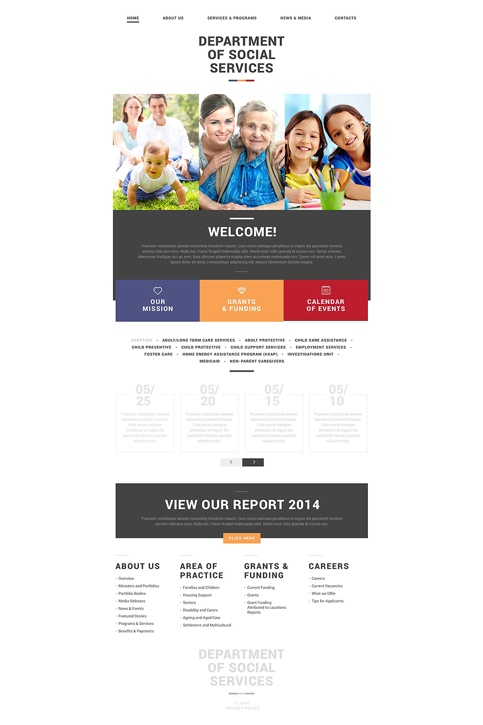 Social Foundation Responsive Website Template New Screenshots BIG