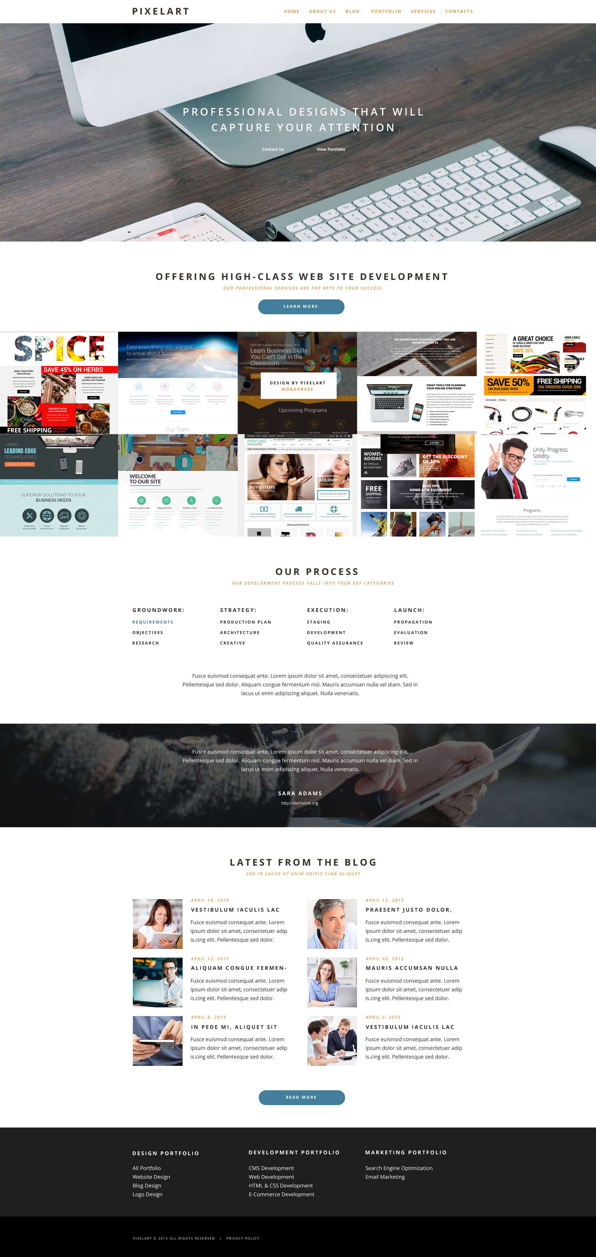 Tema De WordPress "PixelArt" #55032 - captura de pantalla