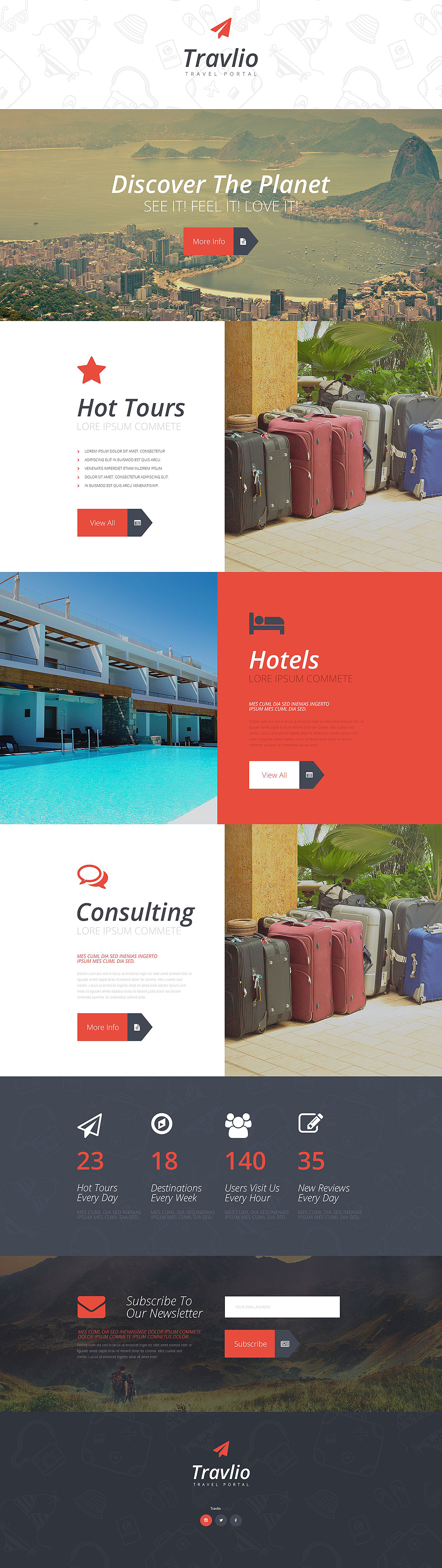 Travel Agency Responsive Landing Page Template New Screenshots BIG