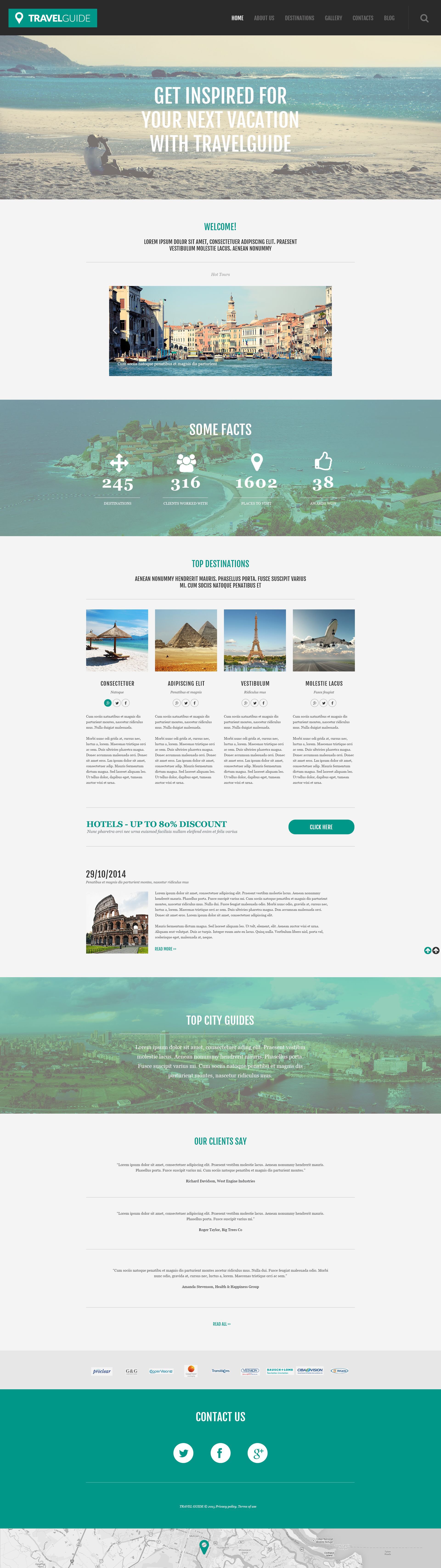 Travel Agency Responsive WordPress Theme - screenshot