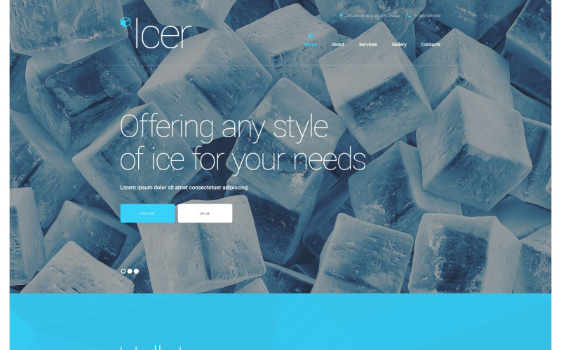 Water Responsive Website Template