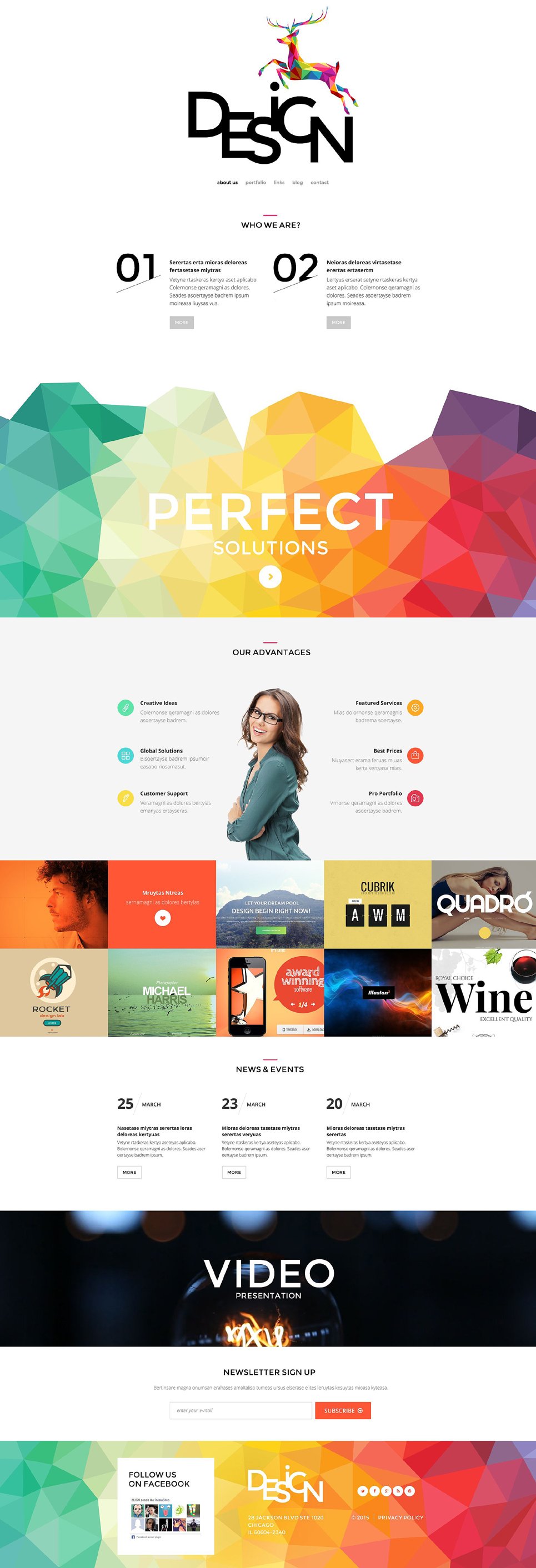 Graphic Design Website Template Free - thebigboxdesigns