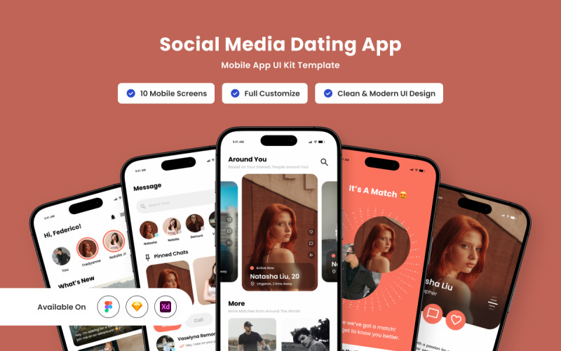 Bonds - Social & Dating Mobile App UI Element