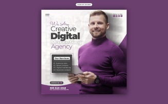 Creative Digital Agency Social Media Template