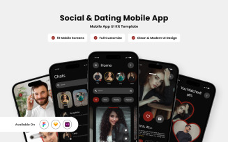 Datezy - Modern Social Dating App UI Design