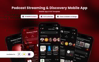 Echo – Modern Podcast Streaming App UI Kit