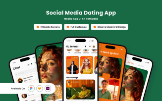 Flare - Vibrant Social Dating App UI Kit