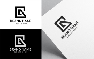 Letter GA or AG company logo-996