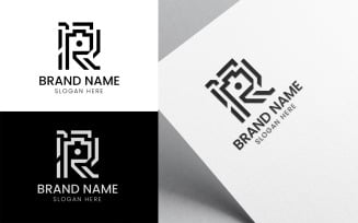 Letter R camera media logo-994