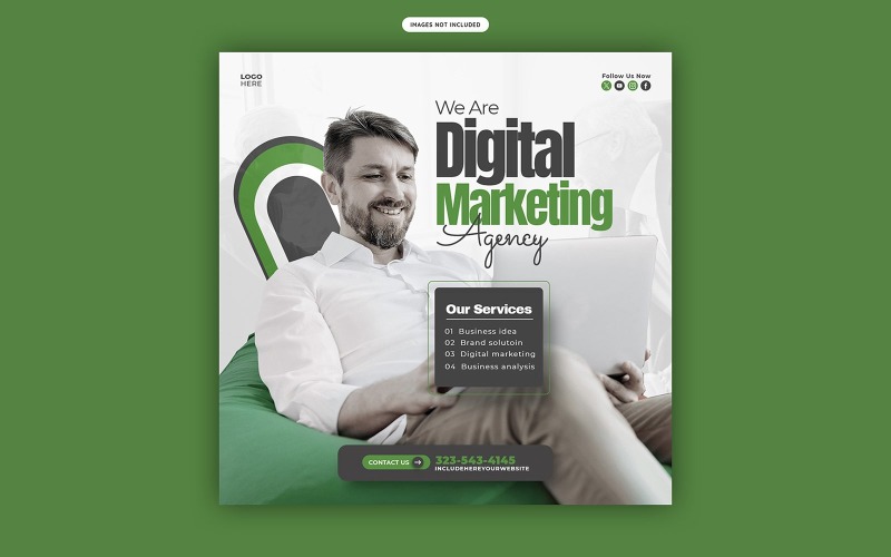 Marketing Expert Agency Social Media Template